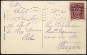 Pola1 1918, cartolina affrancata 10 H. con ... 