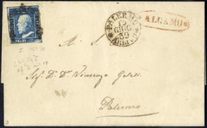 1859, lettera del 12.6.1859 da Alcamo a ... 