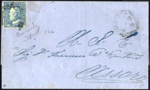 1859, lettera del 1 .9. 1859 da Siracusa ad ... 