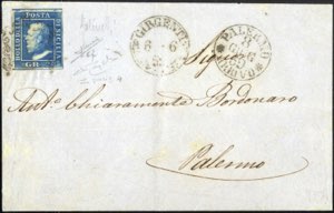 1859, lettera del 6.6.1859 da Girgenti a ... 