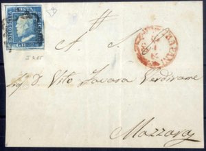 1859, frontespizio di lettera del 14.2.1860 ... 