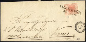 Villafranca, SD 8 P, lettera del 29.7.1851 ... 