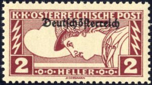 1919, 2 Heller Eilmarke mit Probeaufdruck, ... 