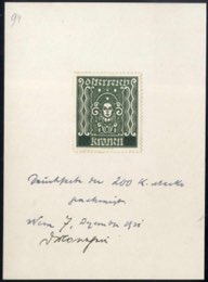 1922, 100 Kronen Freimarkenausgabe ... 