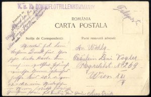 1917, Postkarte von Turn Severin, mit der ... 