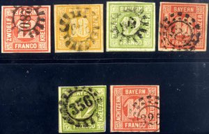 1850, 12 Kr. rot und 18 Kr. gelblichorange ... 