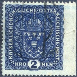 1916, Wappenzeichnung, 2 K. dunkelblau ... 