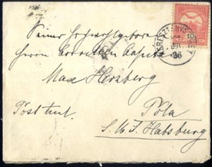1904, Hotelpost Hohen Rinne, Brief frankiert ... 