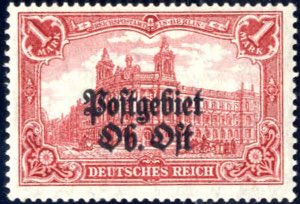 1916/18, Germania, 1 M karminrot mit ... 