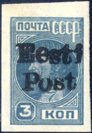 1941, Aufdruck Eesti/Post auf 3 K ... 