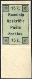 1919, 10 K schwarz auf hellbläulichgrün, ... 