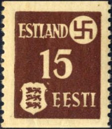 1941, 15 (K) braun, gewöhnliches Papier, ... 