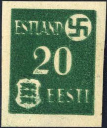 1941, 20 (K) grün, gewöhnliches Papier, ... 