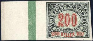 1904, Portomarken 1 H. - 200 H., kompletter ... 