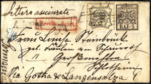 1858, assicurata del 2812.1858 via Gotha e ... 