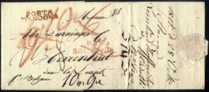 P.B.Bolzano 1812, Brief aus Ancona POSTA / ... 
