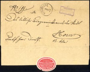 Kitzbichl 1889, Brief von Kitzbichl vom ... 
