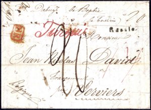 1837, Brief aus Odessa vom 27.12. über ... 