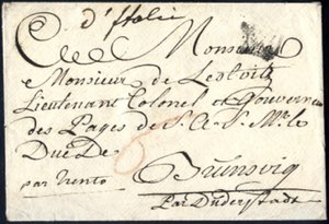 1792, Brief aus Mailand mit handschriftlich ... 
