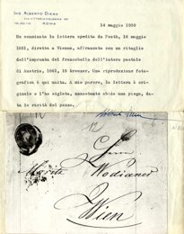 1861, Brief vom 16.5.1861 von Pesth nach ... 