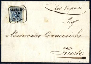 SEBENICO 18/6 V.L.A. 1850, Brief vom ... 