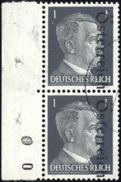Leibnitz, 1945, Hitlermarke zu 1 Pf, ... 