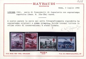 1941, Croce Rossa posta aerea con ... 