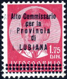 1941, 1,75 d. carminio con soprastampa Alto ... 