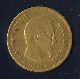 10 Franc Napoleon III, 1856, Goldmünze, ... 