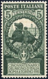 1911, Unità  dItalia, serie completa ... 