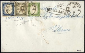 1861, lettera assicurata da Sambuca il 14.10 ... 