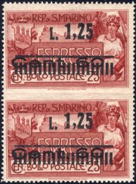 1927, Espresso del 1923 con soprastampa, L ... 