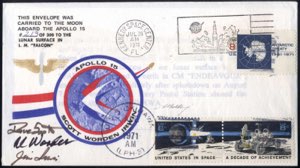 1971, Apollo 15 Mondbrief vom 26.7. bis ... 