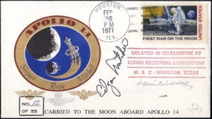 1971, Apollo 14 Mondbrief vom 31.1. bis ... 