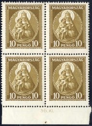 1932, Madonna 10 Pengö braun, postfrischer ... 