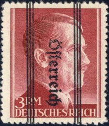 1945, Grazer Aushilfsausgabe, 3 RM, fetter ... 