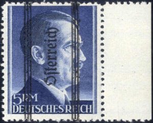 1945, Grazer Aushilfsausgabe, 5 RM, magerer ... 