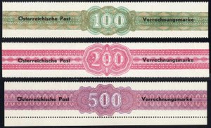 1948, 100-500 Sch., 200 Sch. gez. 14½, ... 