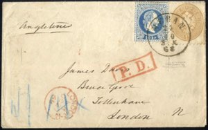 1868, Brief aus Meran vom 24.10. nach London ... 