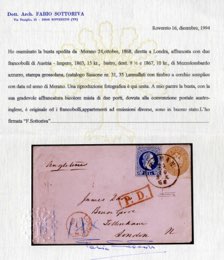 1862, Brief aus Riva vom 31.7. nach Verona ... 