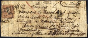 1859, Brief aus Borgo (De Borgo) am 25.4. ... 