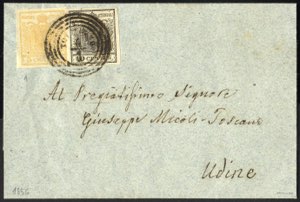 1856, lettera del 4.1 da Tolmezzo, C4 Punti ... 