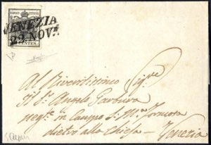 1851, lettera da Verona del 1.6 per città ... 