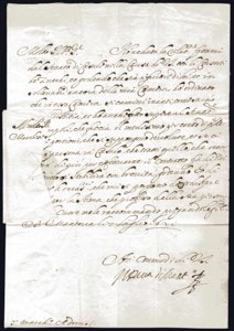 1621, Ferdinando Gonzaga, lettera a firma ... 