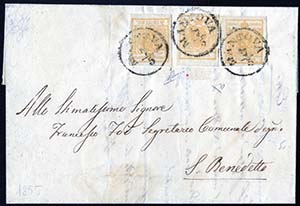 1855, lettera da Mantova il 7.5 per S. ... 