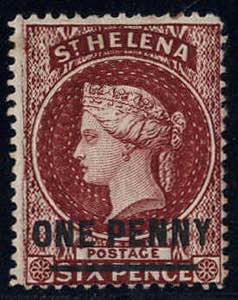 1864, Königin Viktoria, 1 P auf 6 P ... 