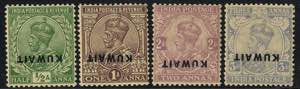 1923, Indien Georg V 1/2+1+2+3 A je mit ... 