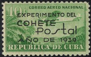 1939, Postal rocket fligth, sign. AD, Mi. 161