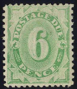 1907, 6 P smaragd, Mi. 7 IIA SG D28