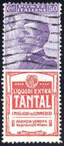 1924/25, 50 c. Tantal, difetti, Sass. 18 ... 